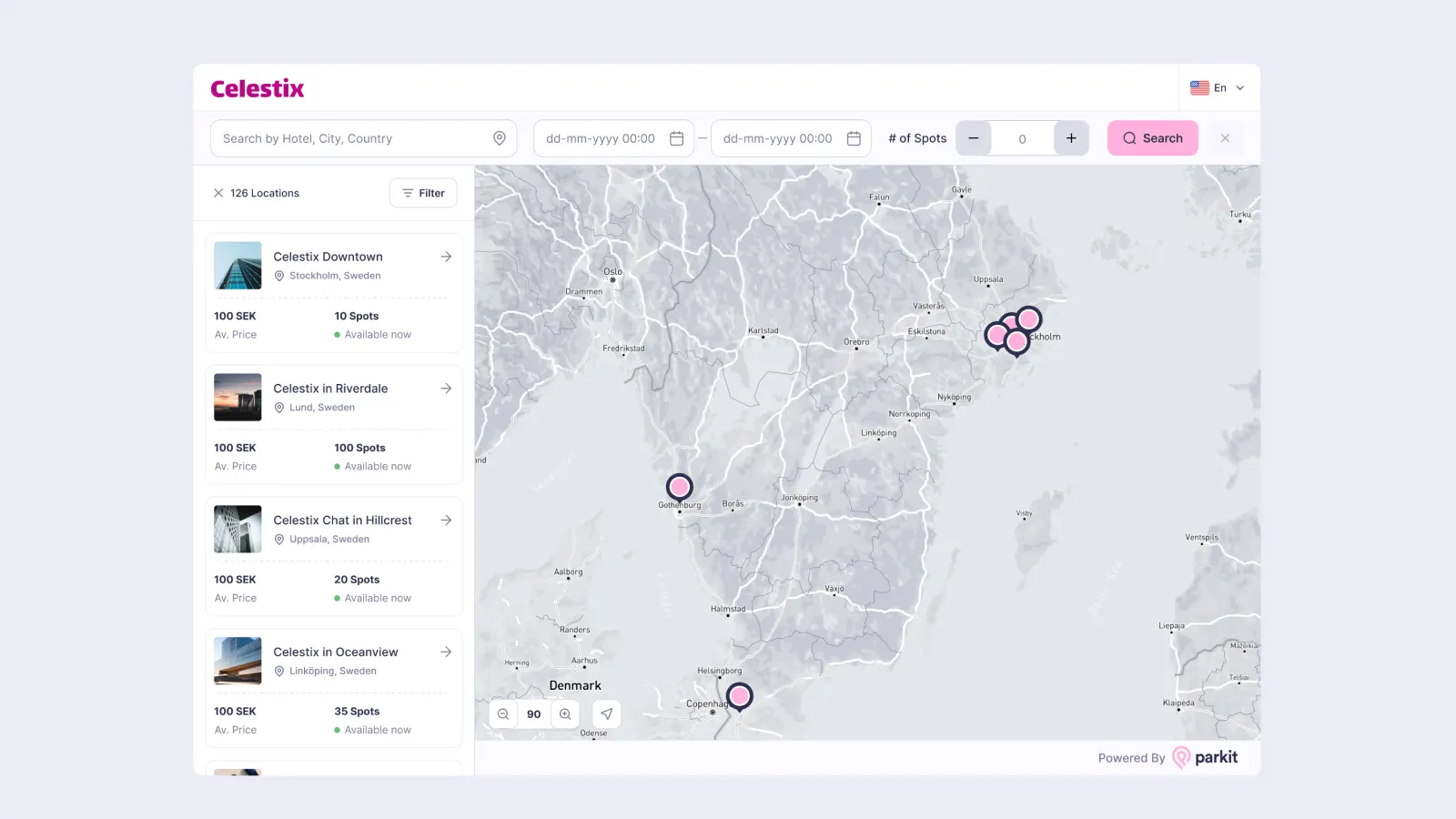 Smart parking management platform visual 1