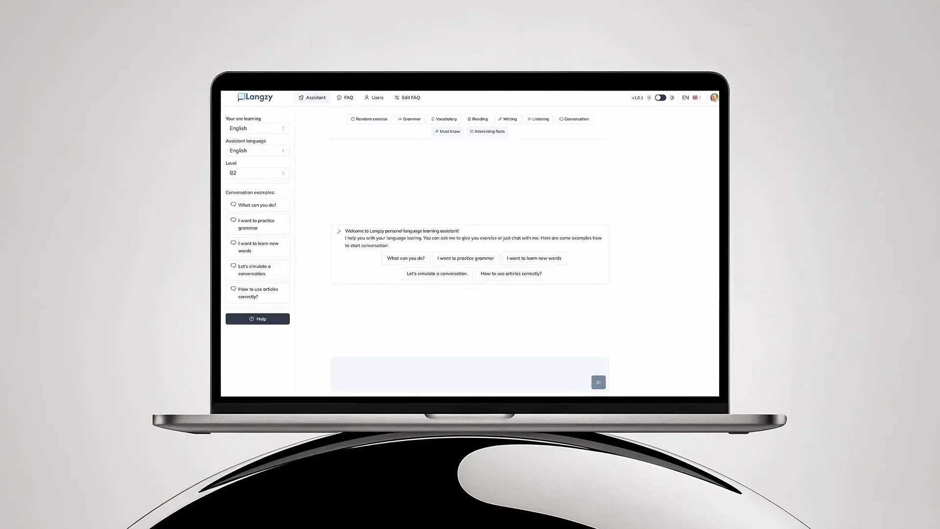 AI-Powered Language Learning Platform