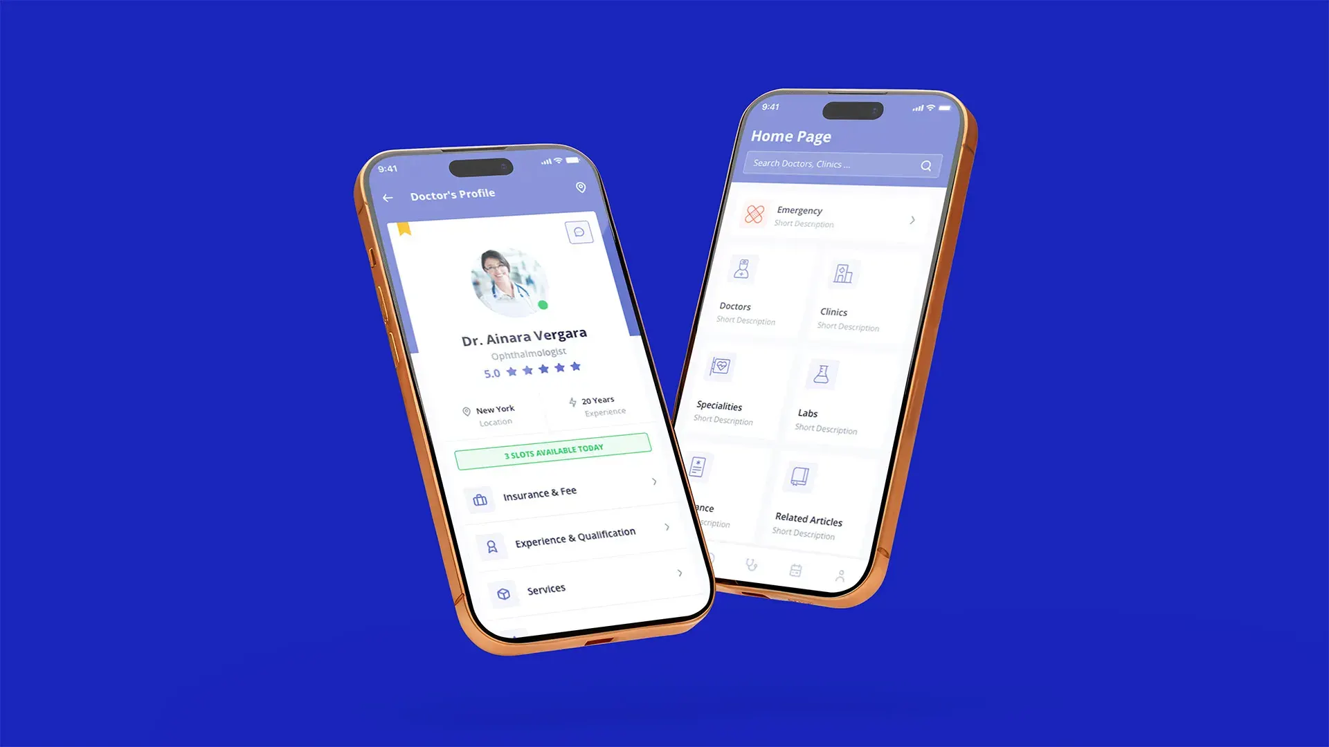 Digital clinic mobile template