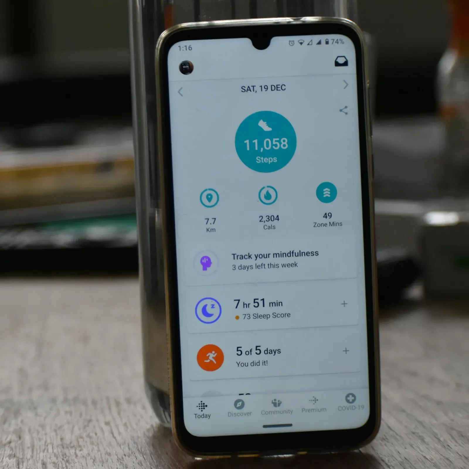 Application de nutrition et de santé avec intégration d'objets connectés
