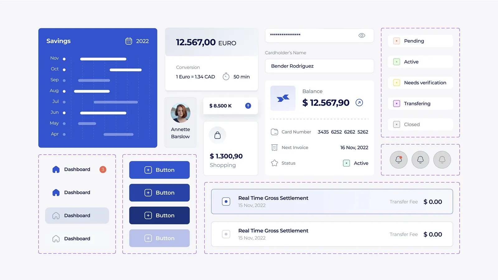 Branding et design UI/UX pour une plateforme de néobanque, visuel 4