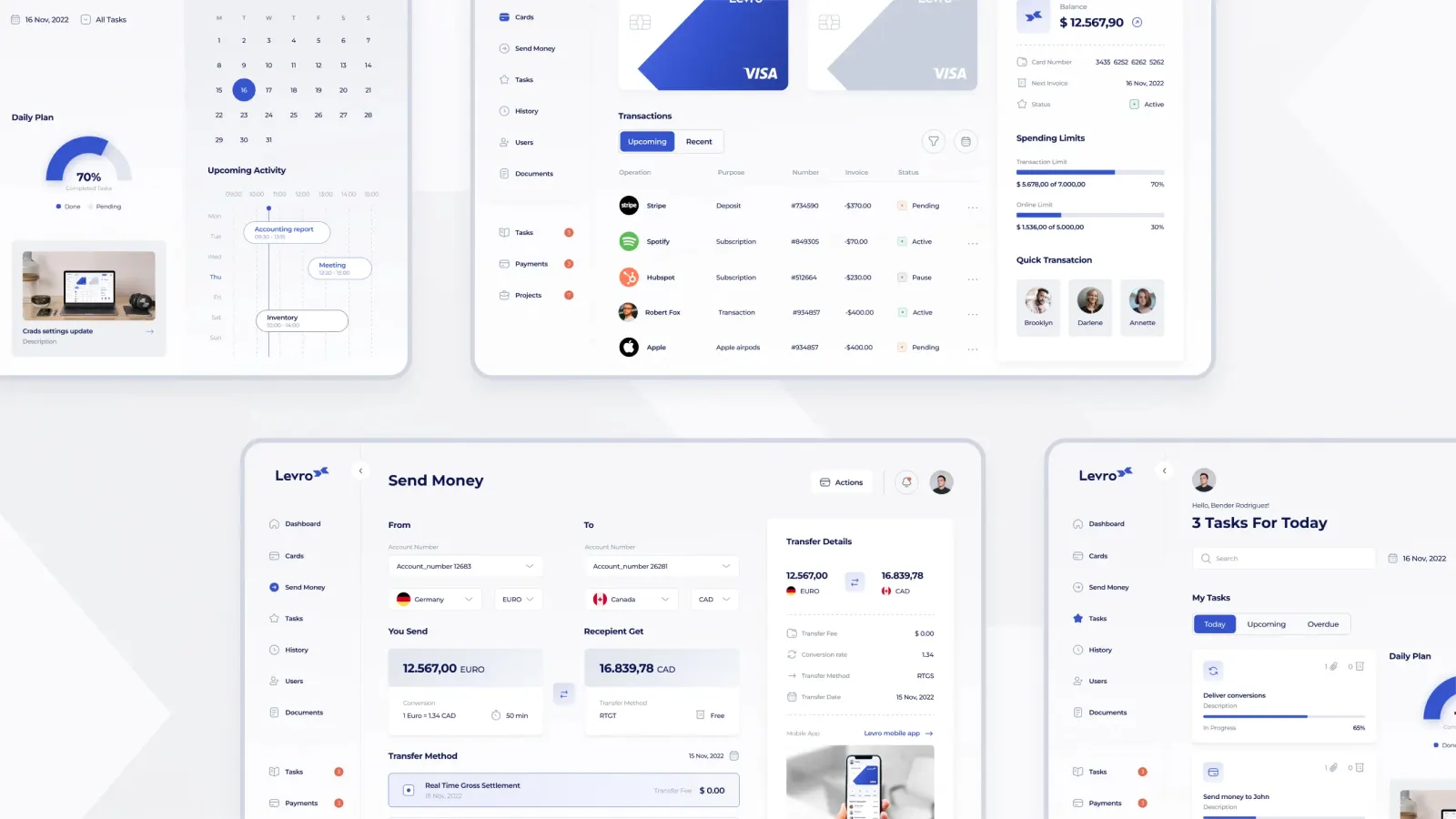 Branding et design UI/UX pour une plateforme de néobanque, visuel 5
