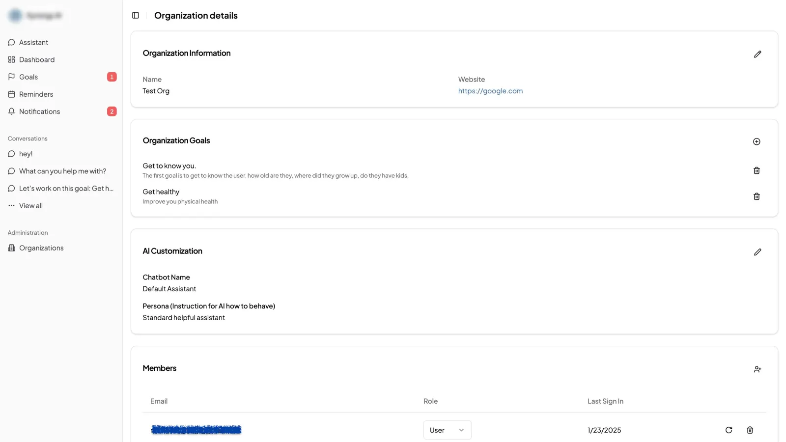 Plateforme de coaching personnel et de gestion des objectifs propulsée par l'IA, visuel 6