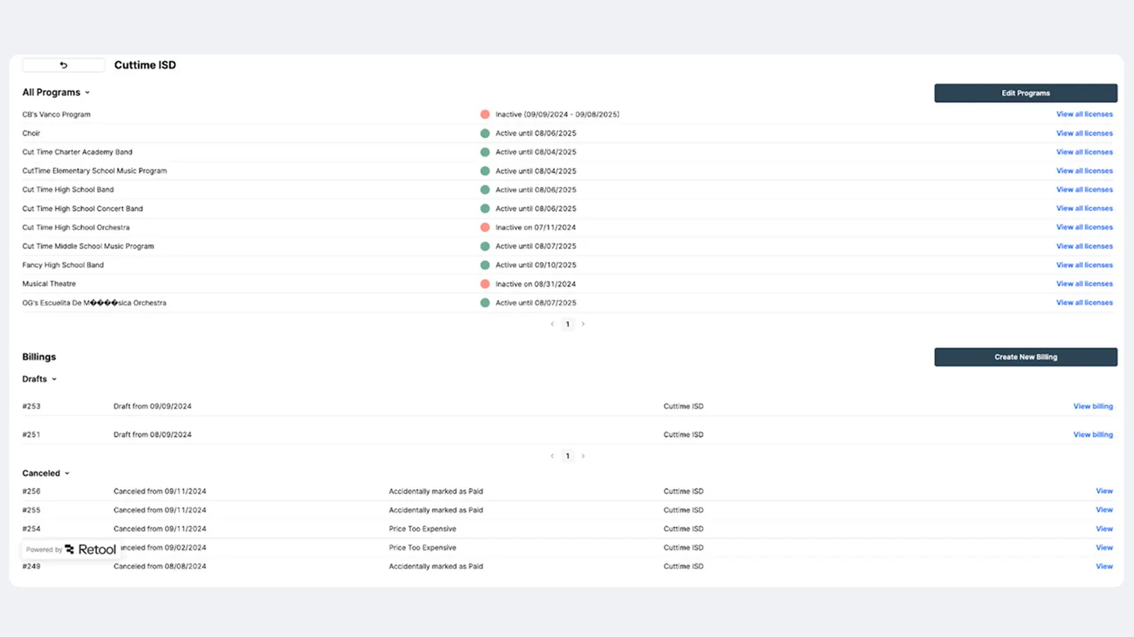 Création d'un système de facturation Retool sur mesure pour un éditeur SaaS, visuel 1