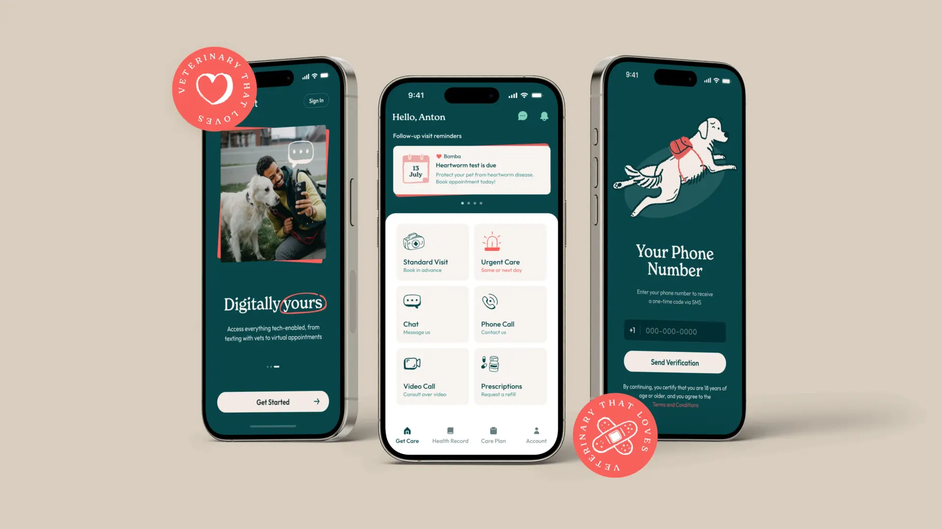 Pet Health Mobile Portal for Sploot Vets