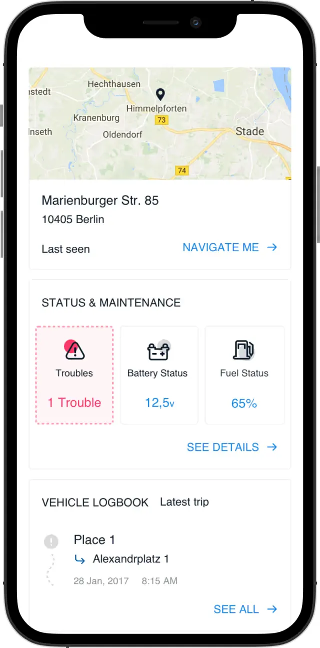 ZF CAR CONNECT, l'application mobile d'aide à la conduite, visuel 2