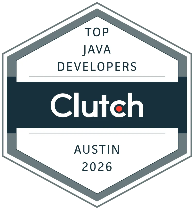 Top Clutch Java Developers Austin 2026 award badge