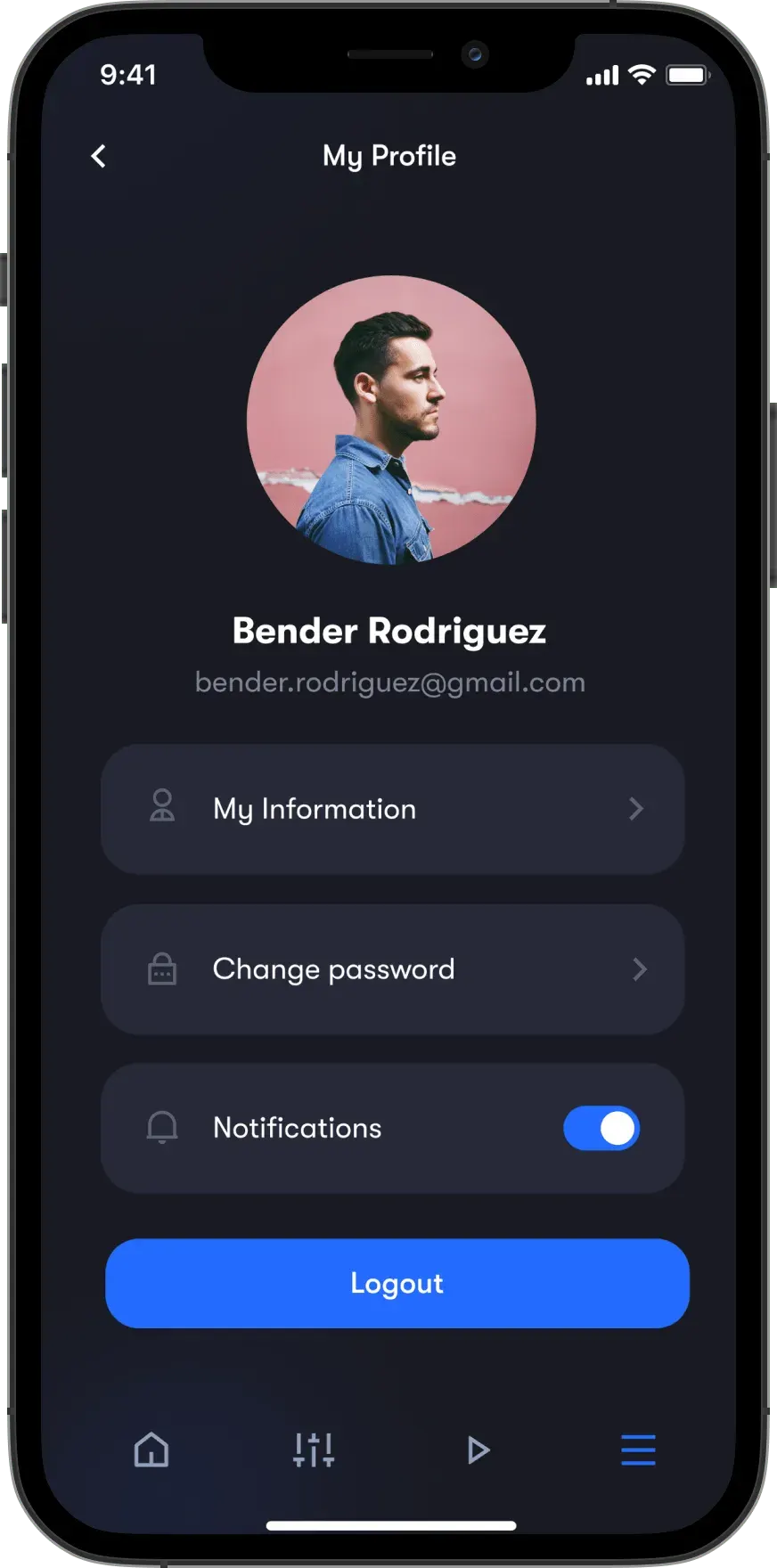 Application mobile de commande à distance pour camping-cars, visuel 1