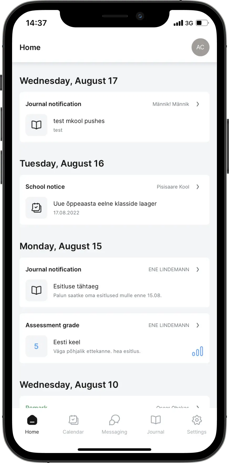 Une plateforme mobile de gestion scolaire, visuel 1
